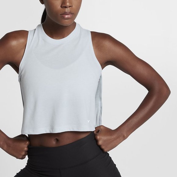 Nike Dri-Fit Breathe Cropped Women's Training Tank - Picture 1 of 6